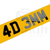 4D 3mm Raised Acrylic Plates – MOT & DVLA Compliant